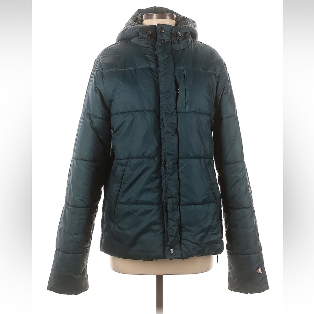Dark Teal Puffer Jacket